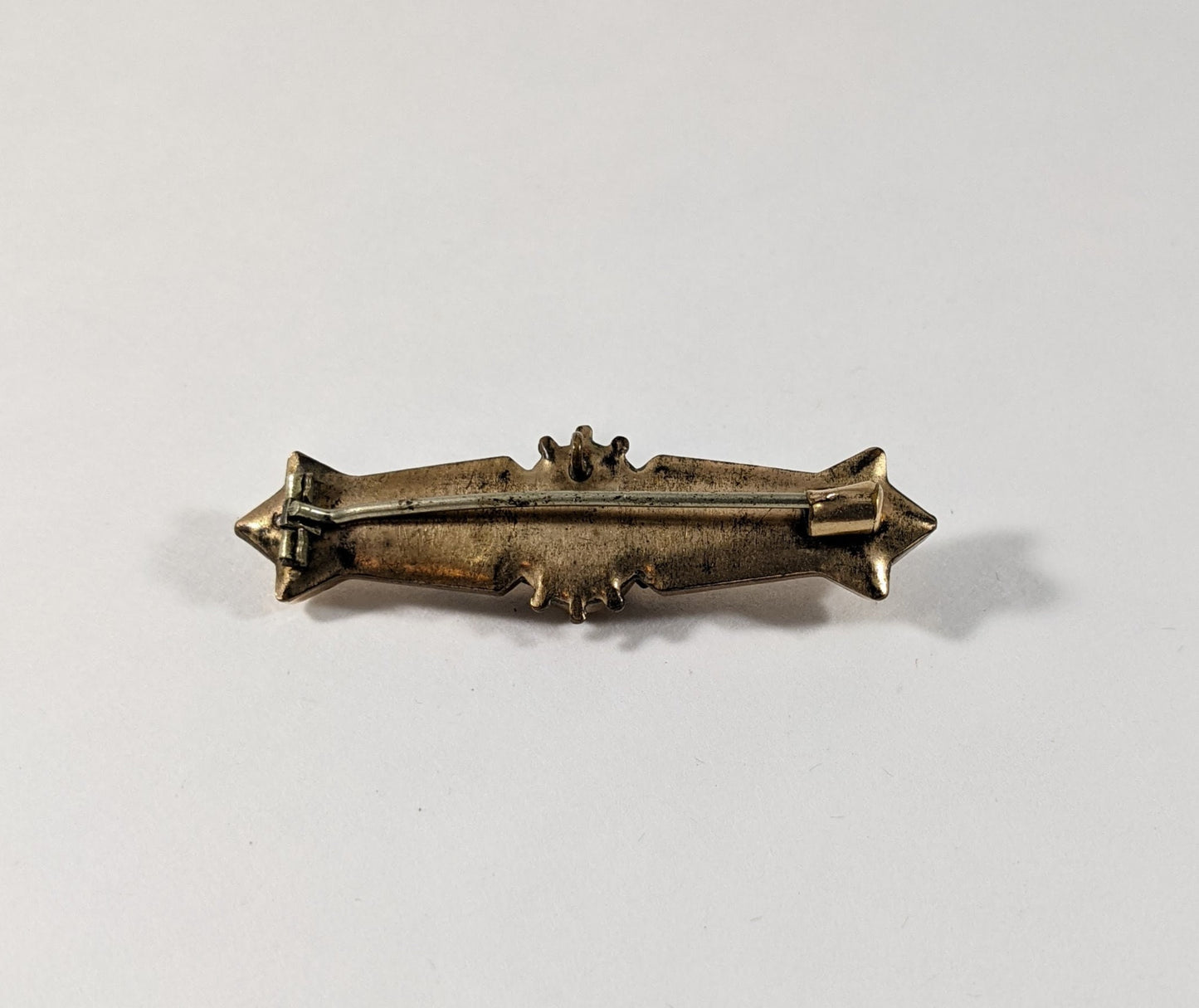 Victorian Bar Pin Pendant, Ornate Gold Filled Convertible Brooch