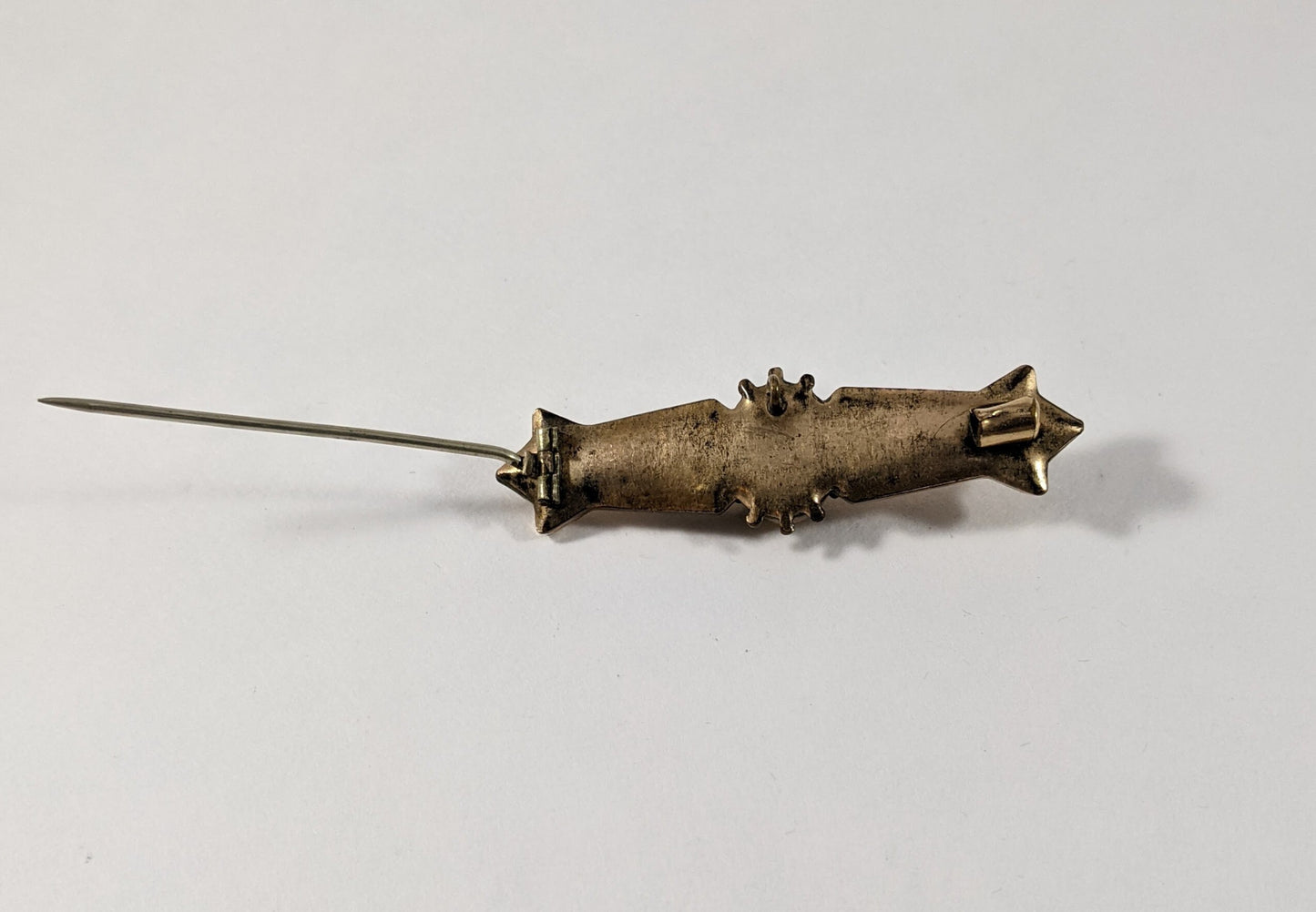 Victorian Bar Pin Pendant, Ornate Gold Filled Convertible Brooch