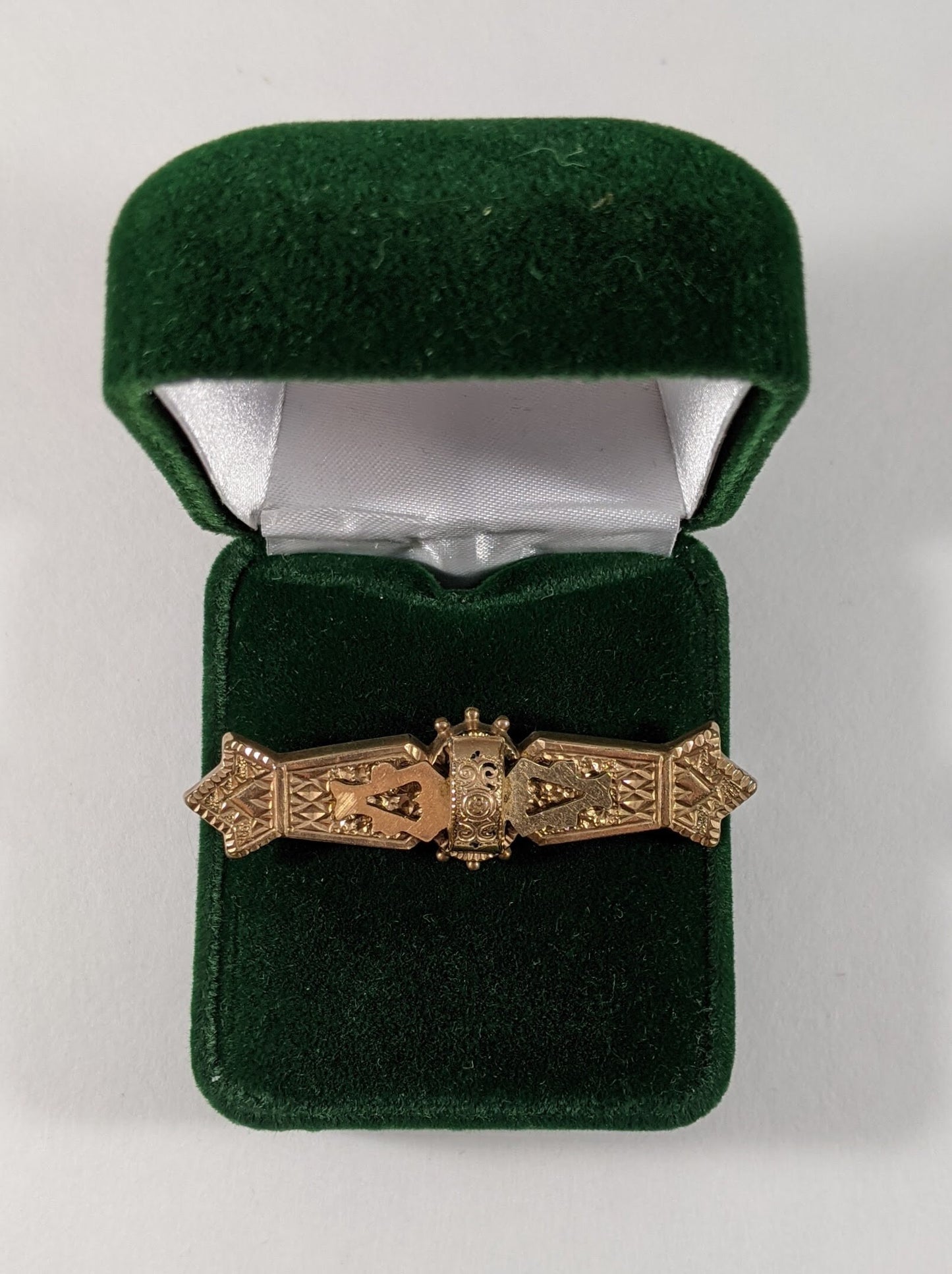 Victorian Bar Pin Pendant, Ornate Gold Filled Convertible Brooch