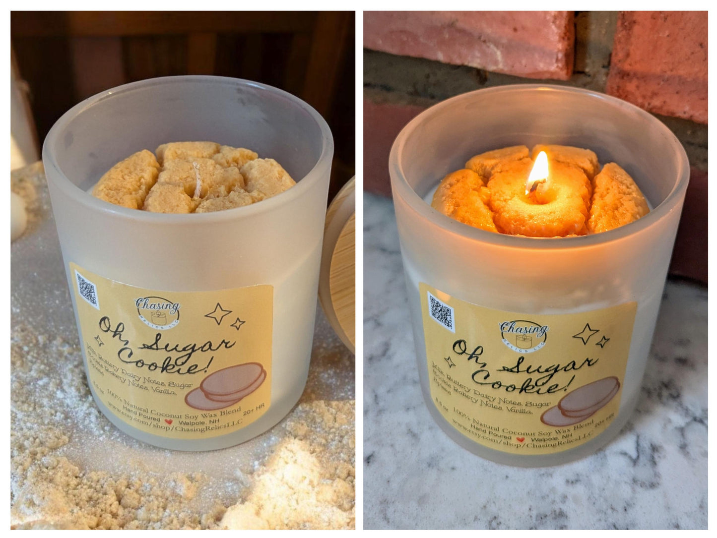 Sugar Cookie Soy Candle - 8.5 oz Coco-Soy Wax Blend, Indulge in Warm, Sweet, Cozy Vibes