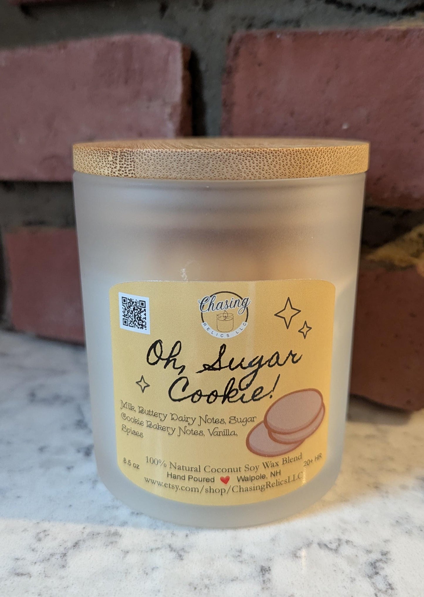 Sugar Cookie Soy Candle - 8.5 oz Coco-Soy Wax Blend, Indulge in Warm, Sweet, Cozy Vibes