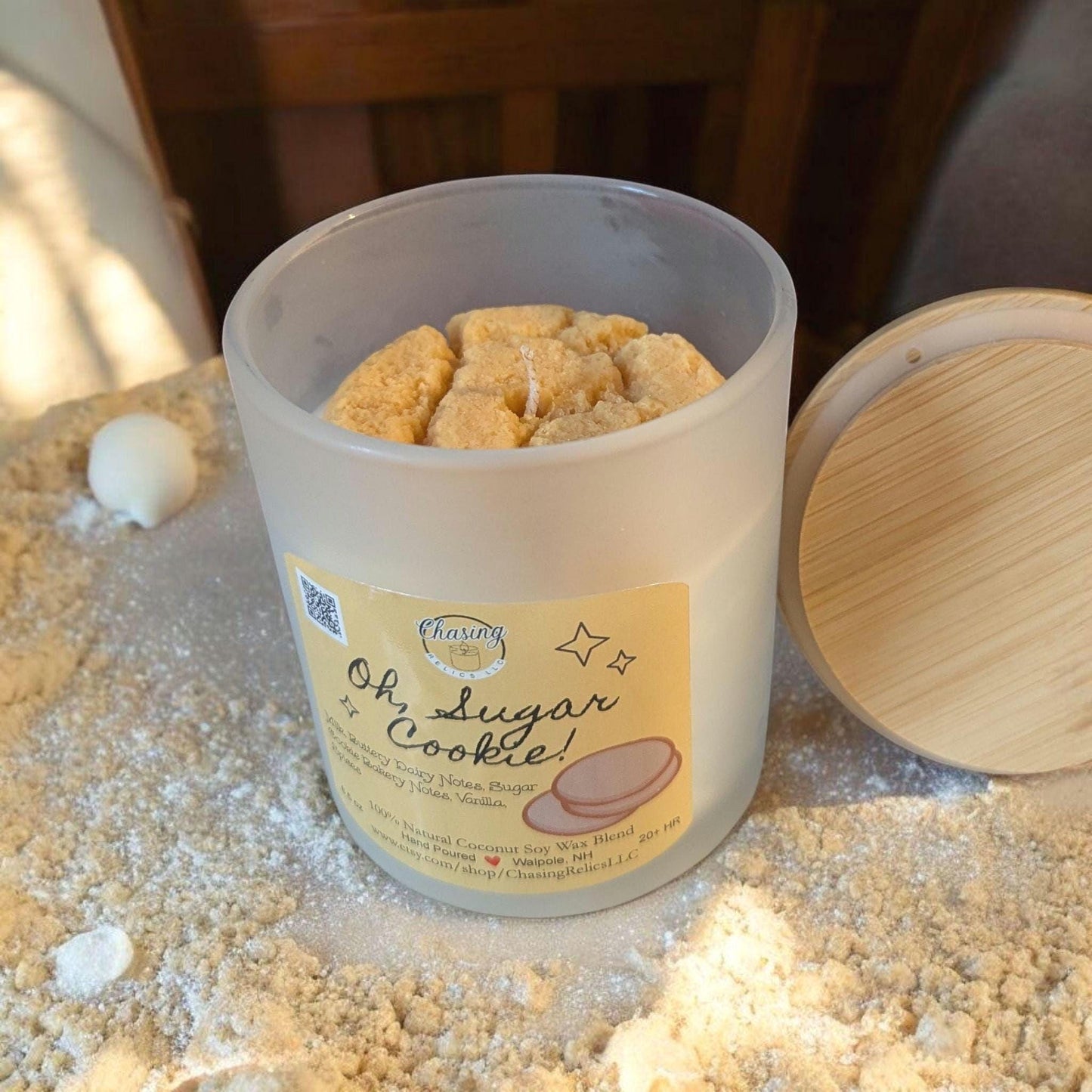 Sugar Cookie Soy Candle - 8.5 oz Coco-Soy Wax Blend, Indulge in Warm, Sweet, Cozy Vibes