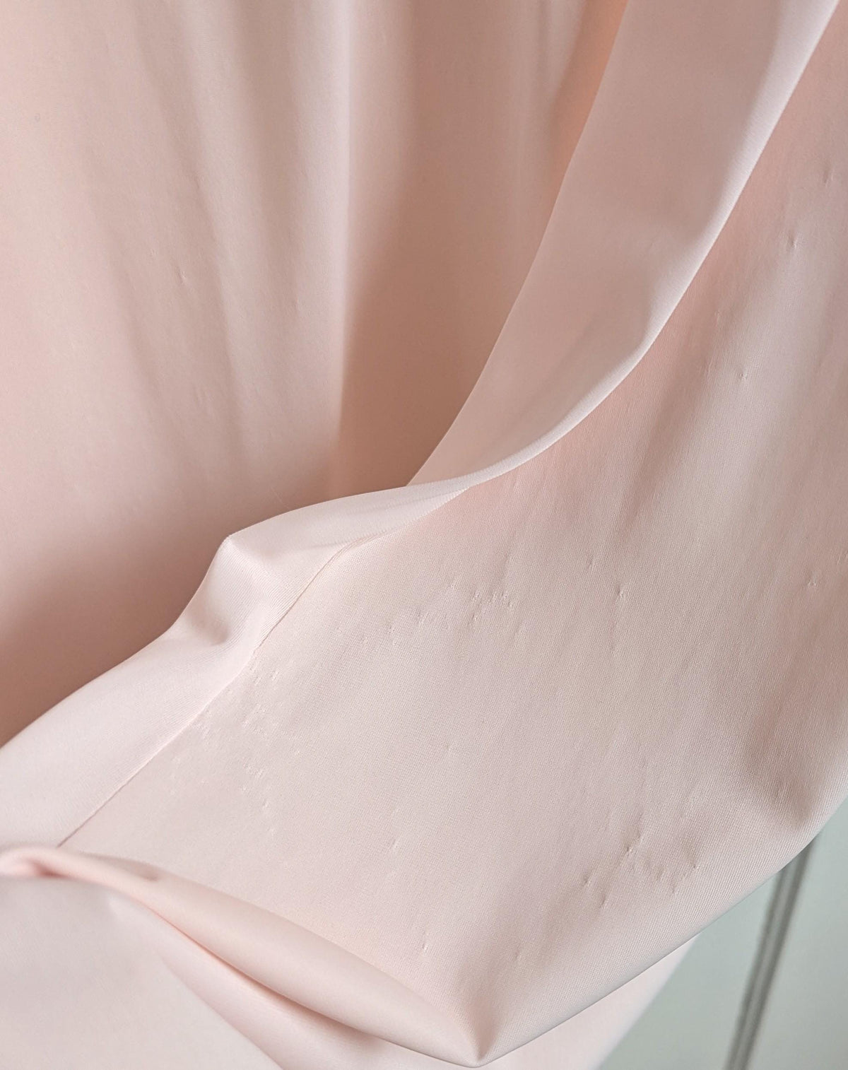 Vintage Shadowline Nylon Nightgown: Pastel Pink Lace Yoke Floral Embroidery