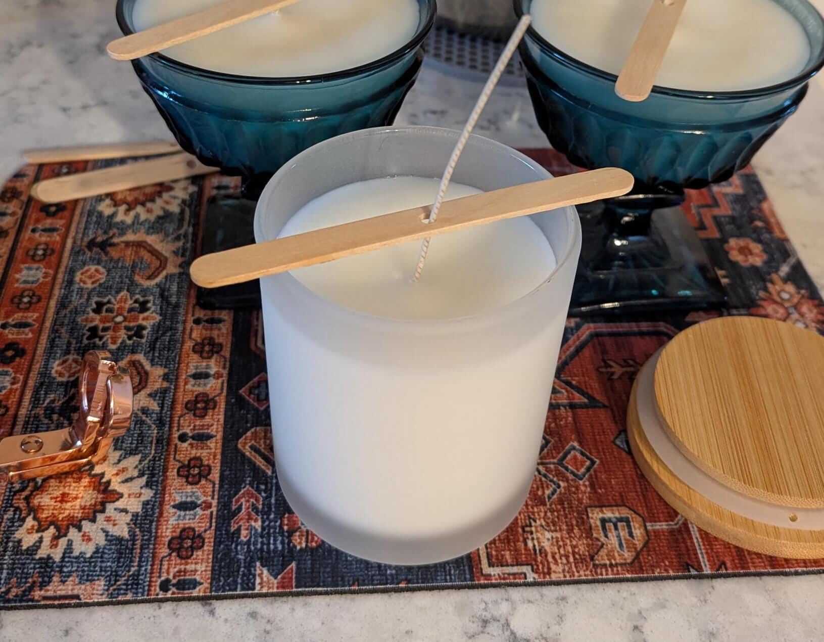 100% natural coconut soy wax blend &#39;Clean Shave&#39; non-toxic candle. Hand poured in Walpole, NH.