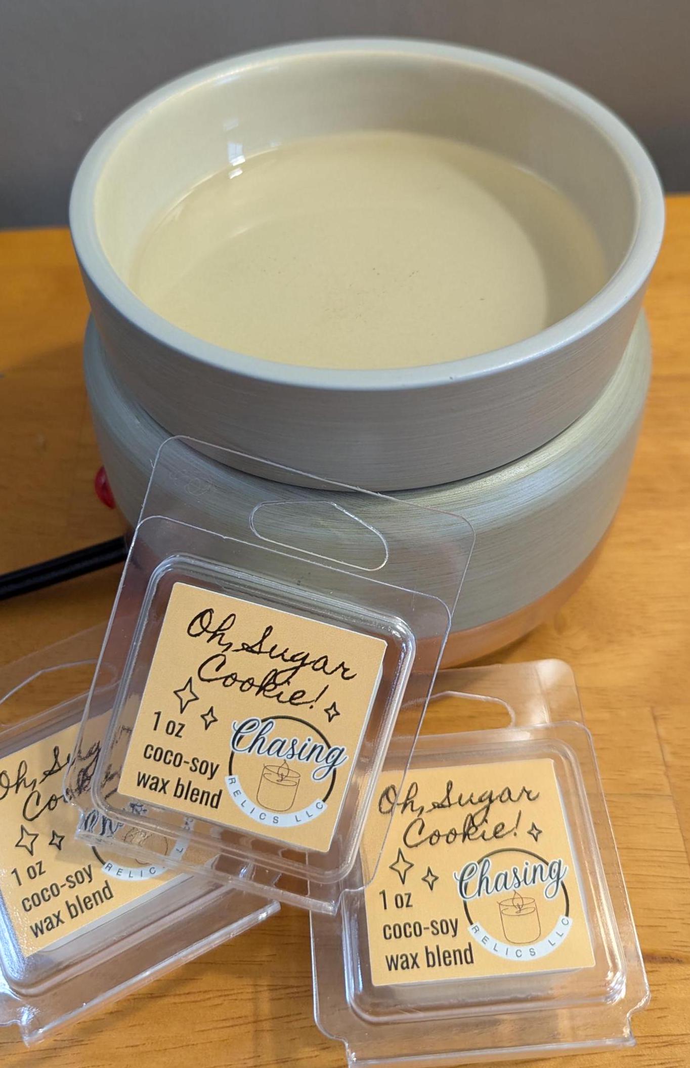 Sugar Cookie Wax Melt, Natural Coco-Soy Wax Blend, Sample Size 1 oz Tart for Warmer