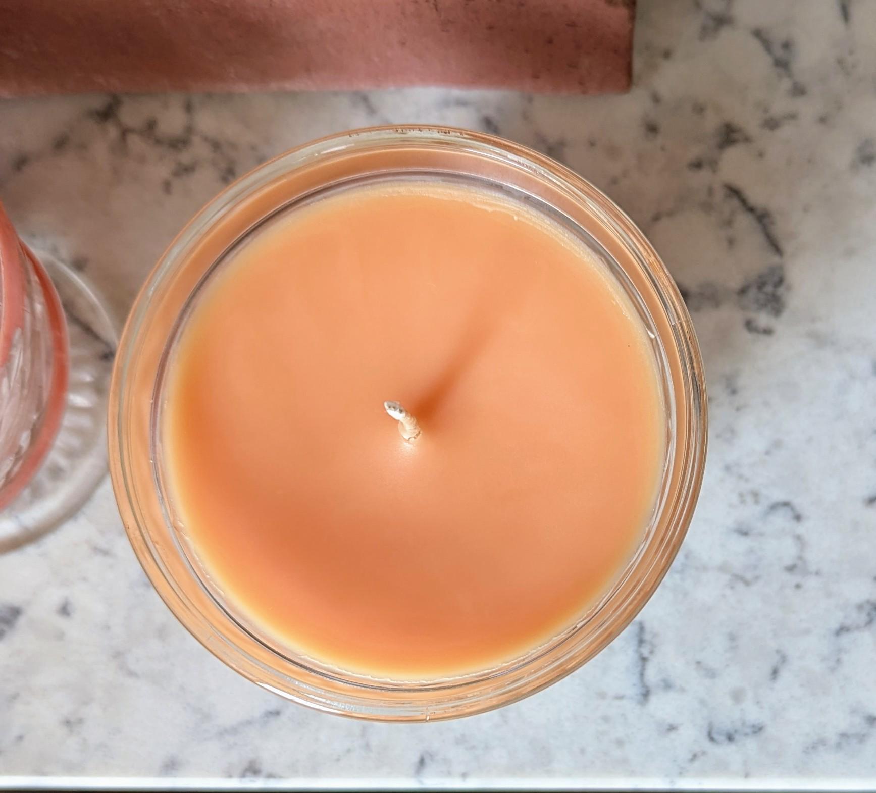 Clementine Sunshine, Upcycled Natural Coco-Soy Wax Blend, Vintage Clear Glass Sherbet Cup, 6 oz