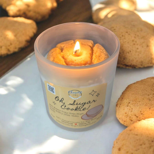 Sugar Cookie Soy Candle - 8.5 oz Coco-Soy Wax Blend, Indulge in Warm, Sweet, Cozy Vibes