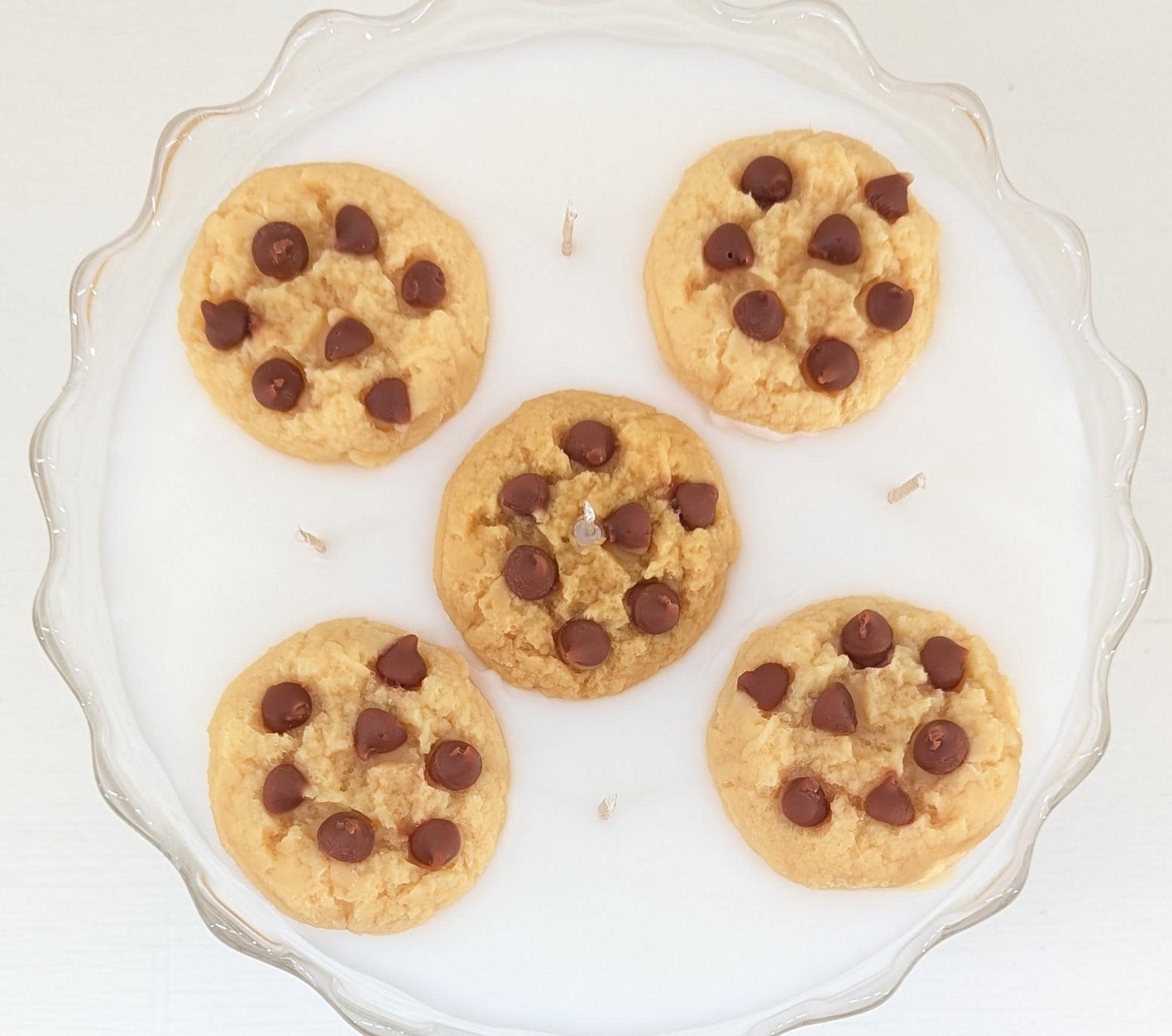 Vintage Glass Pedestal Dish Candle – 18 oz Coco Soy with 5 Wicks | Unique Centerpiece Cookie Candle | One-of-a-Kind Gift for Home Décor