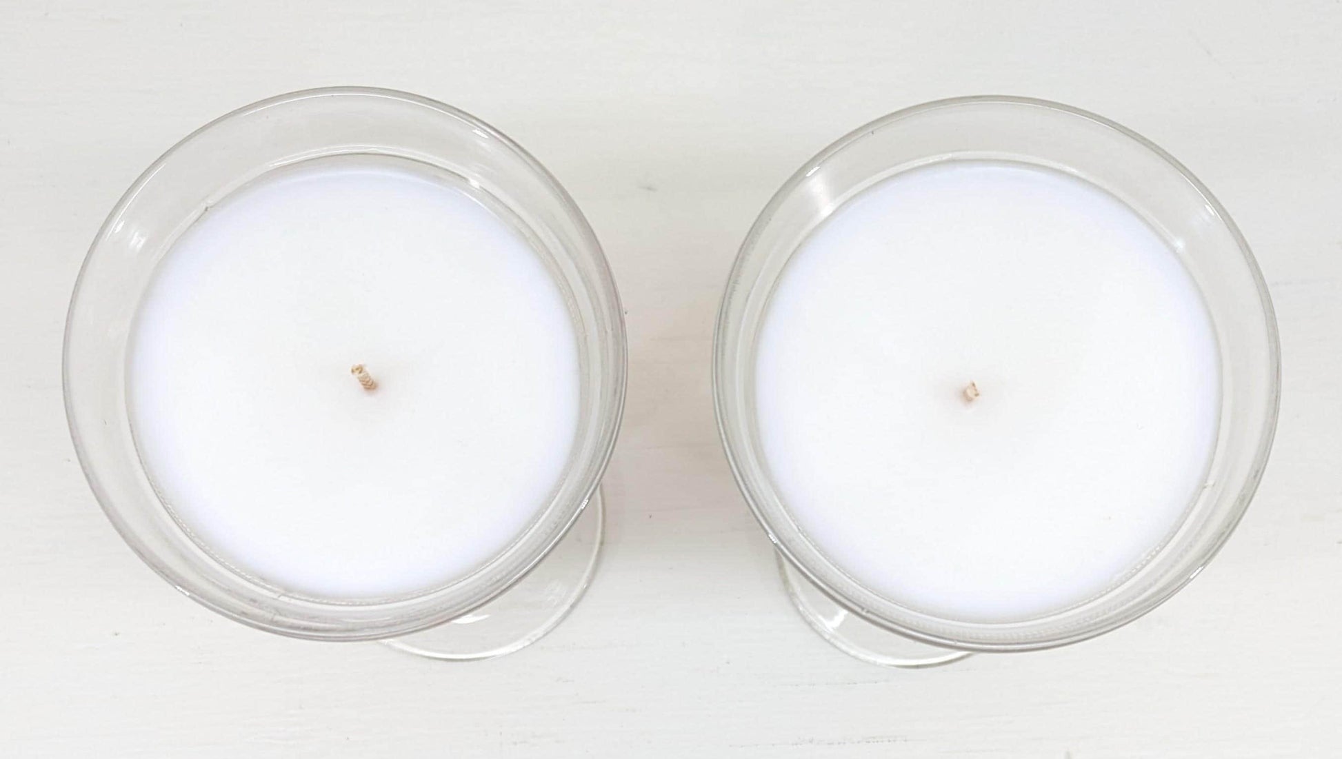 Lemon Blossom Scented Candles with Bookmark Bundle | Vintage Glass, Coco-Soy Wax & Velvet Ribbon