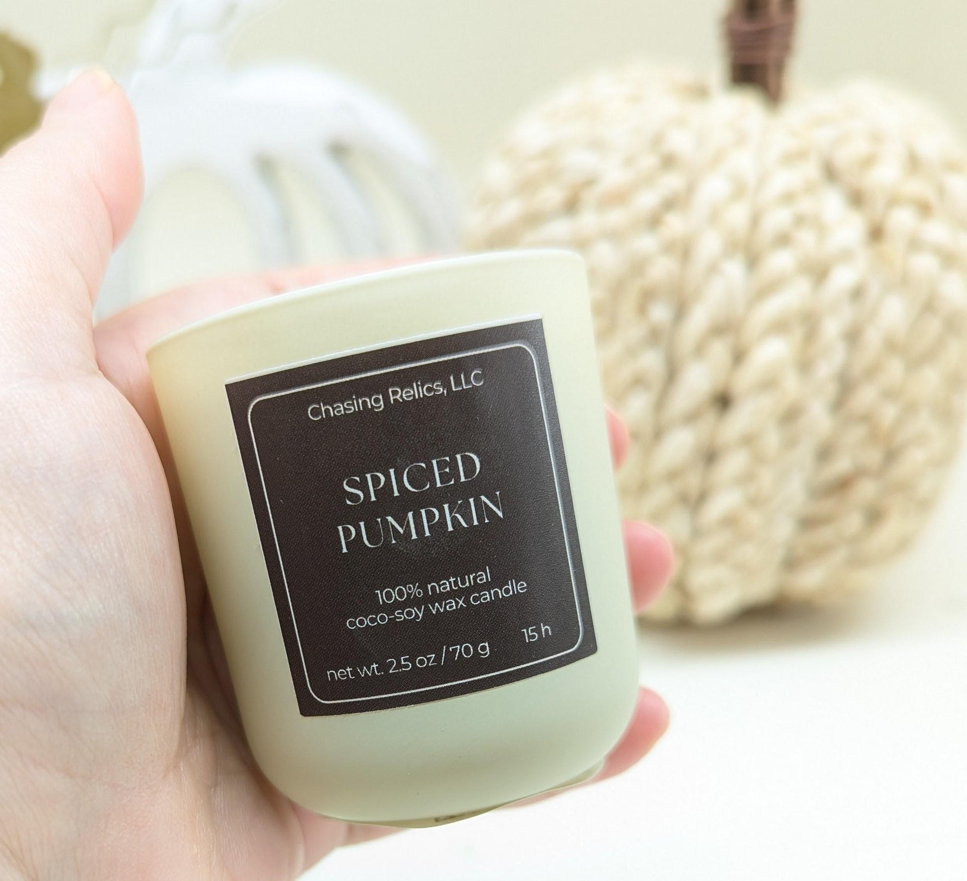 Fall Candle Flight Sampler Set: Apple Crisp, Pumpkin Spice, Coco-Soy Wax