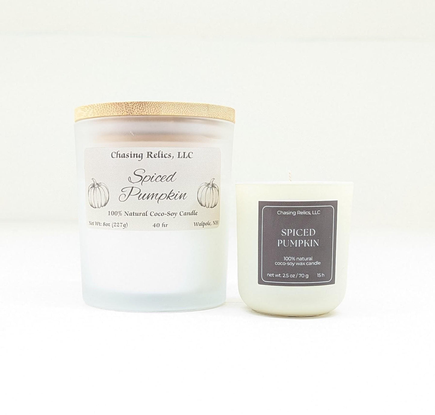 Spiced Pumpkin Candle | Fall Scented Coco-Soy Candle | Natural Pumpkin Spice Candle | Autumn Home Decor | Handmade Gift
