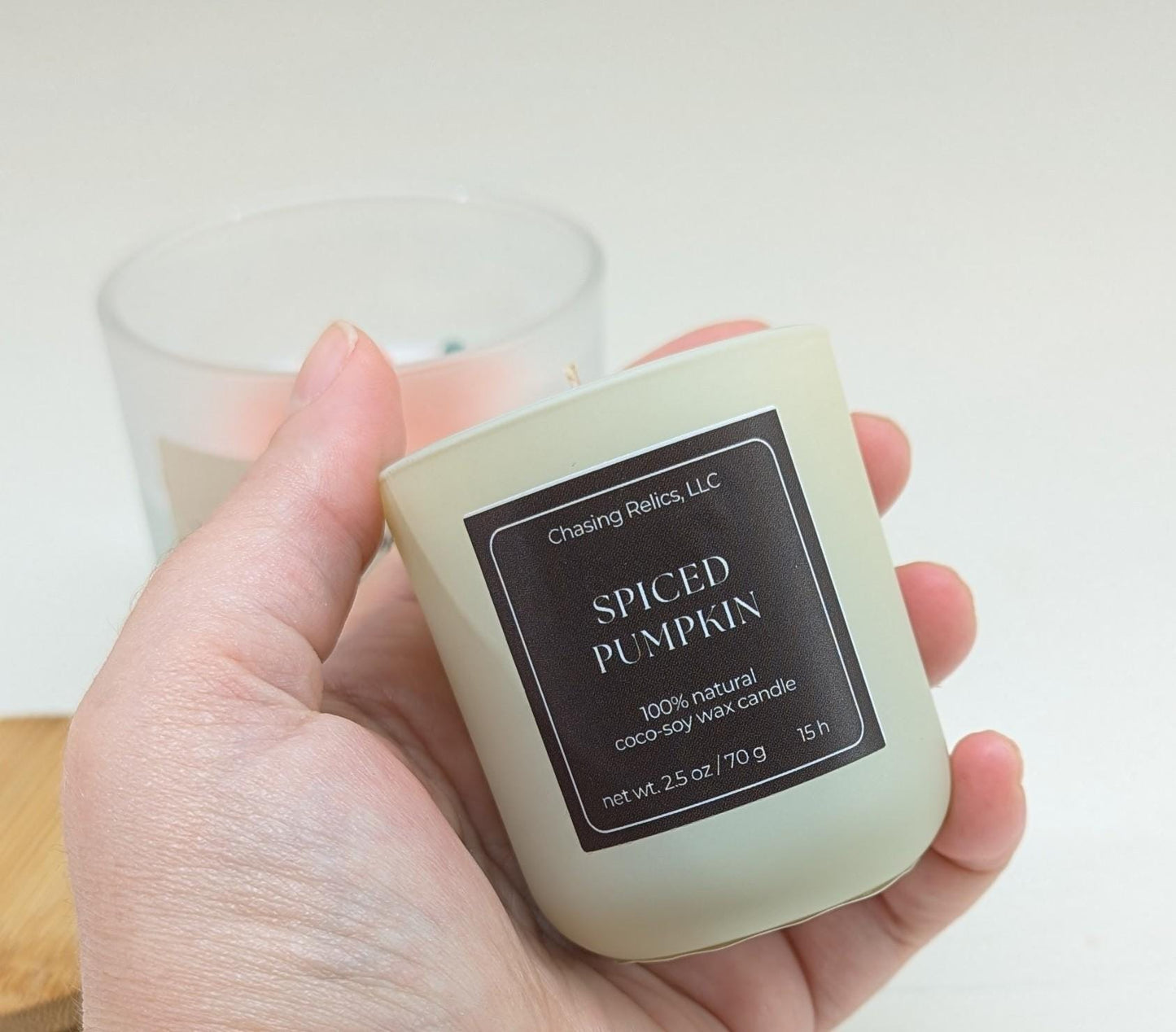 Spiced Pumpkin Candle | Fall Scented Coco-Soy Candle | Natural Pumpkin Spice Candle | Autumn Home Decor | Handmade Gift