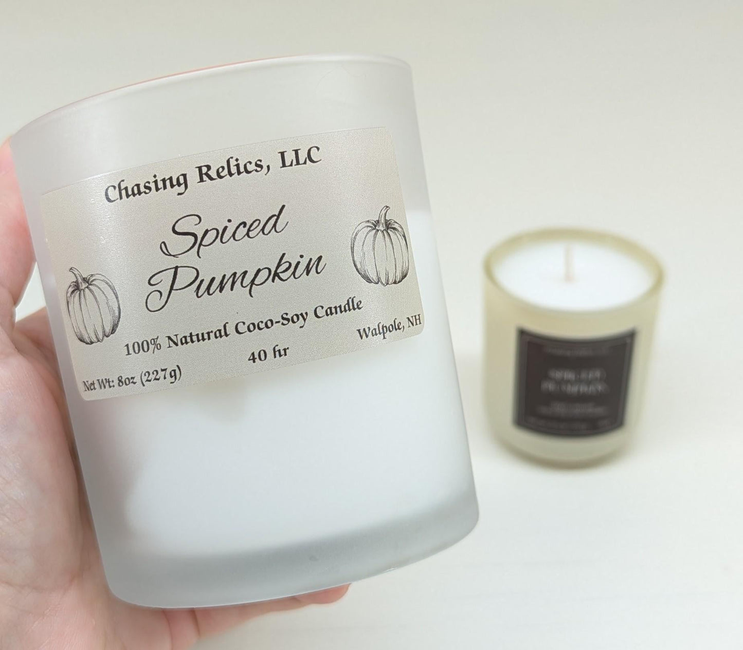 Spiced Pumpkin Candle | Fall Scented Coco-Soy Candle | Natural Pumpkin Spice Candle | Autumn Home Decor | Handmade Gift