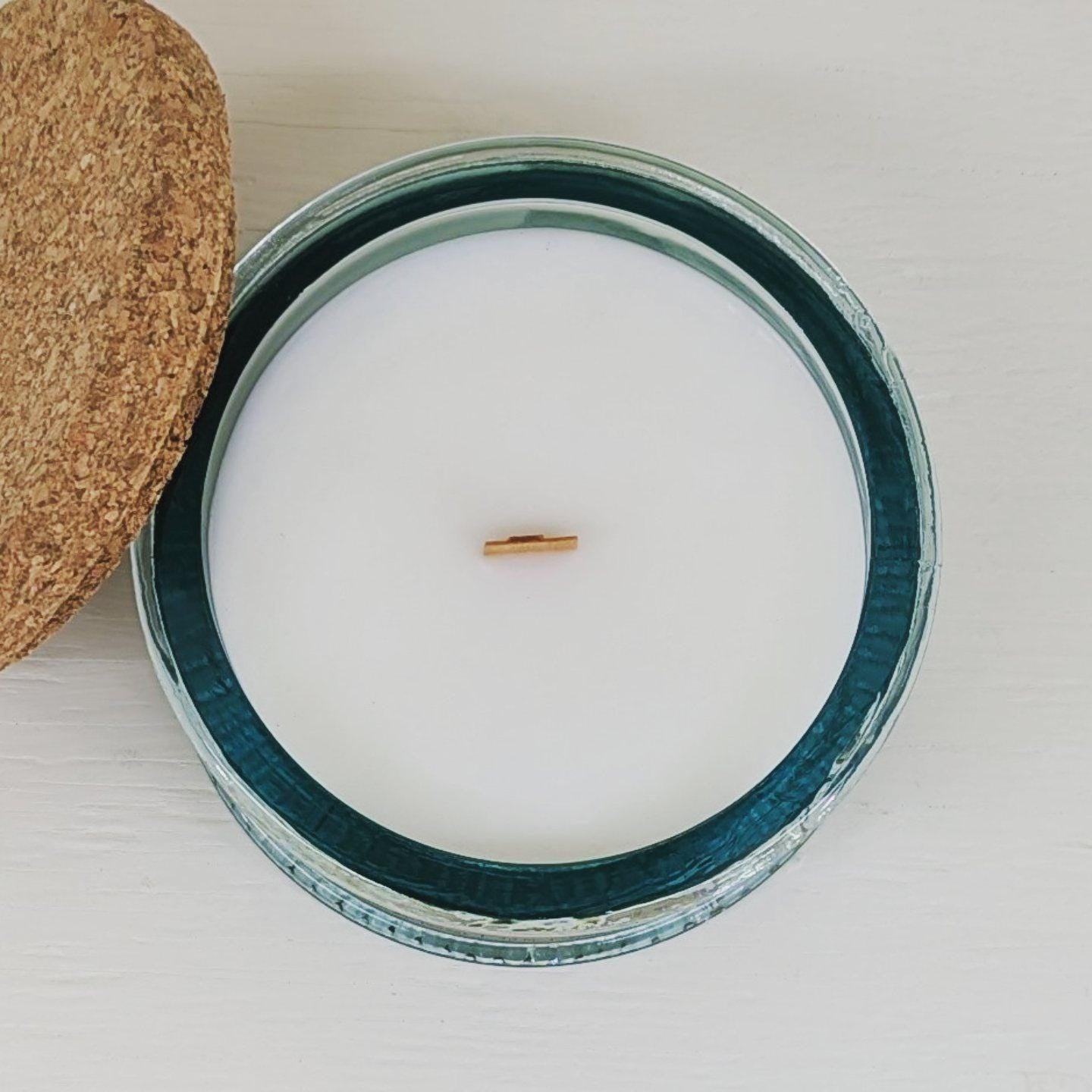 Whiskey and Wood Candle – Bourbon, Oak and Patchouli | Masculine Scented Candle in Vintage Glass | Wooden Wick | 1832 Collection | Hand Pour