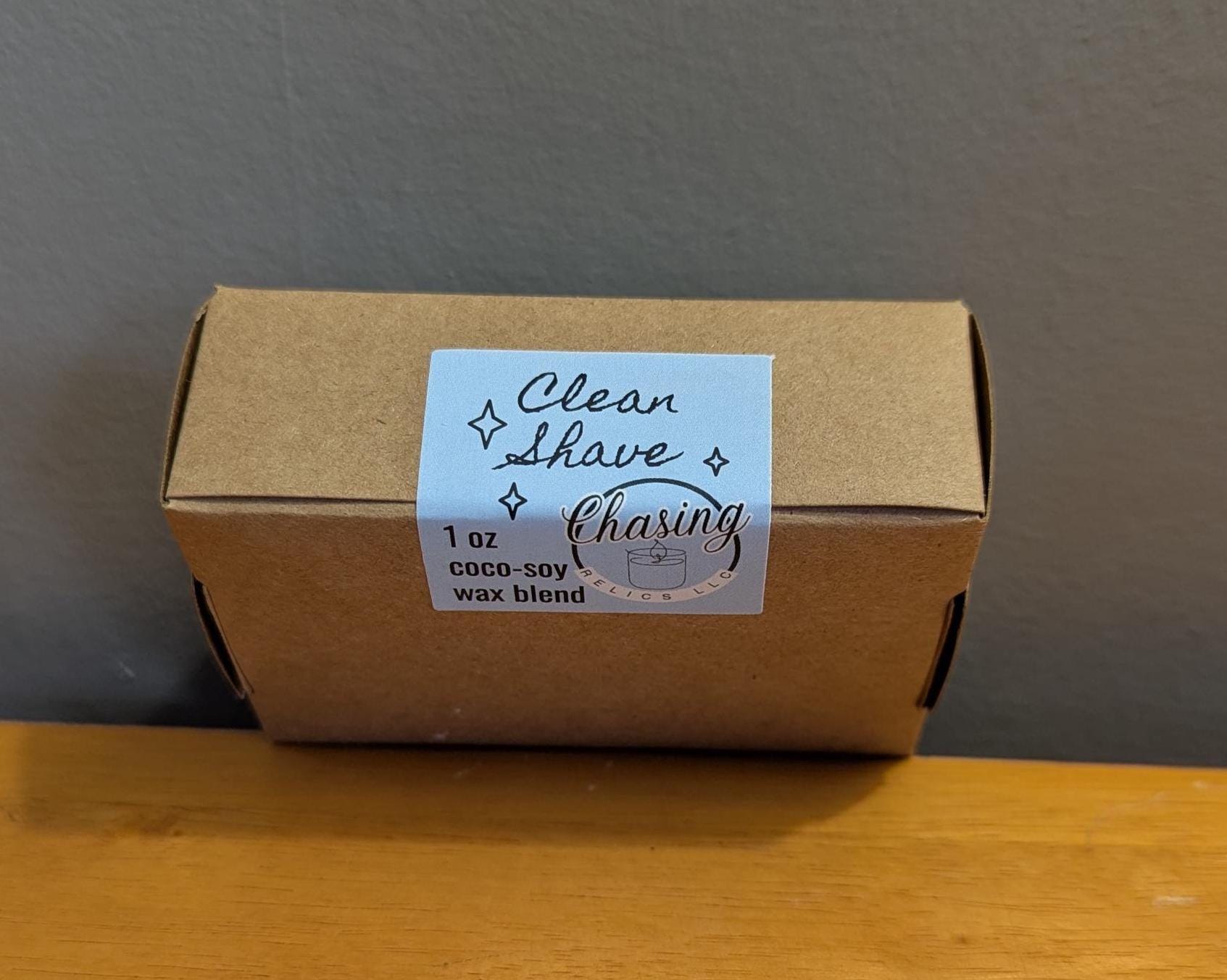 Wax Melt Samples in Clean Shave, Coconut Soy Blend, Net Weight 1 oz Star Tarts for Warmer