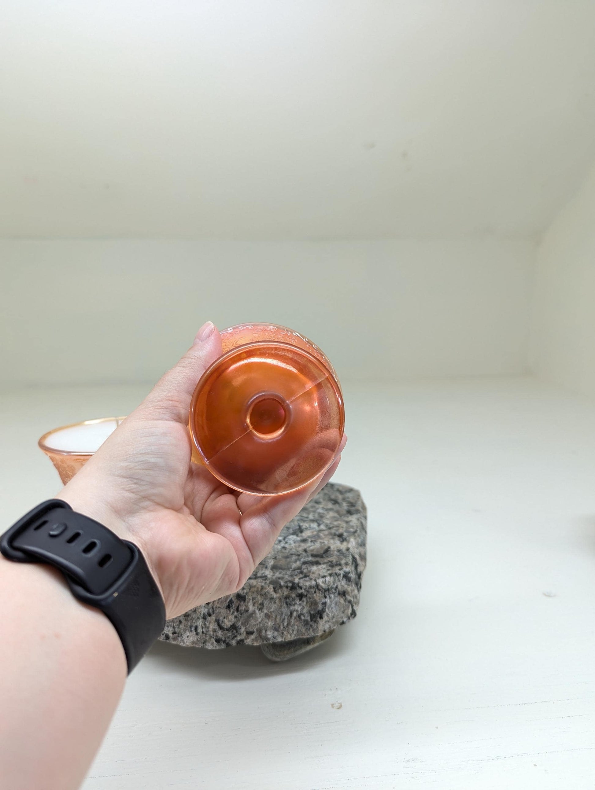 Pumpkin Waffle Candle Duo – 4 oz Vintage Peach Glass | Coco Soy Wax | Cotton Wick | Fall Candle Gift Set | Small Batch Handmade