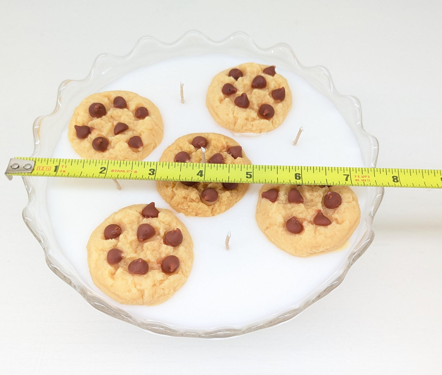 Vintage Glass Pedestal Dish Candle – 18 oz Coco Soy with 5 Wicks | Unique Centerpiece Cookie Candle | One-of-a-Kind Gift for Home Décor