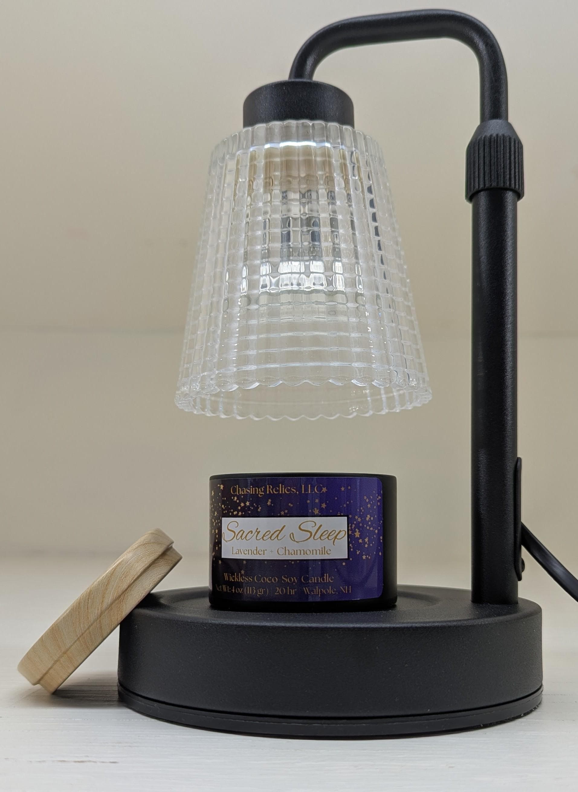 Lavender Chamomile Coco-Soy Wickless Candle: Sacred Sleep Aromatherapy