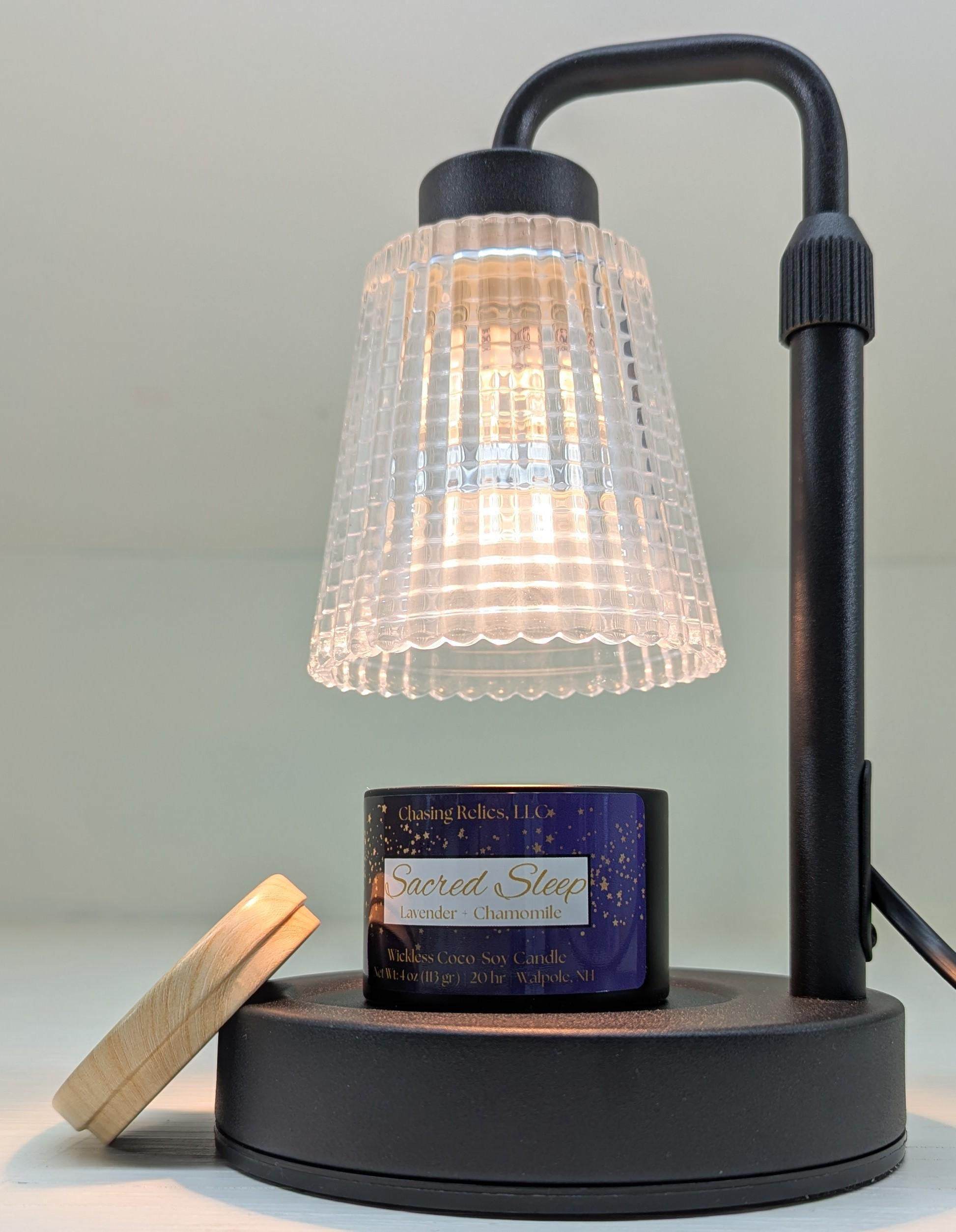 Lavender Chamomile Coco-Soy Wickless Candle: Sacred Sleep Aromatherapy