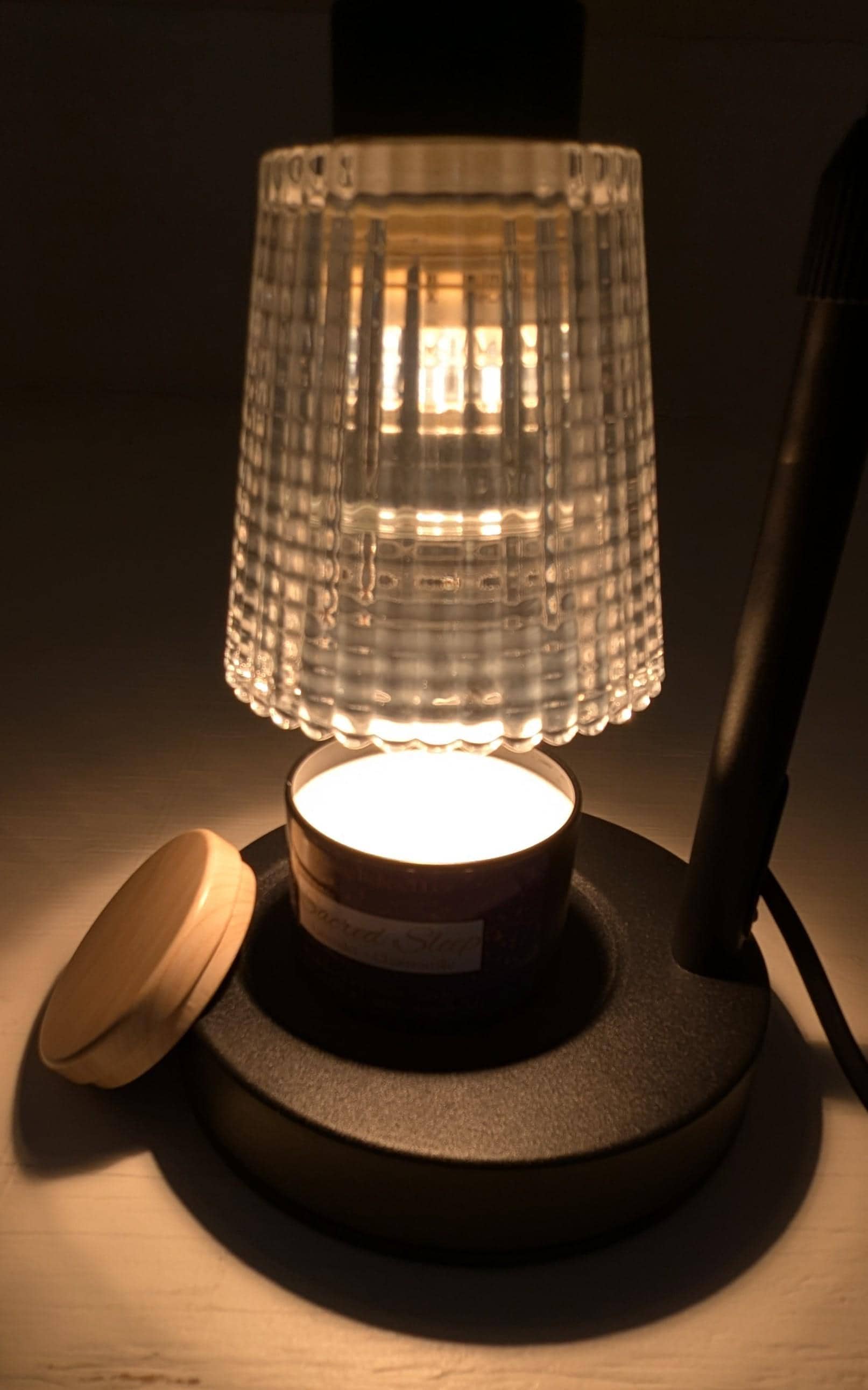 Lavender Chamomile Coco-Soy Wickless Candle: Sacred Sleep Aromatherapy