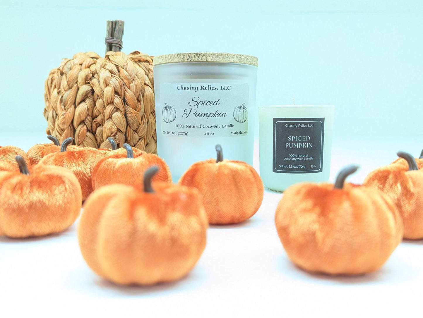 Spiced Pumpkin Candle | Fall Scented Coco-Soy Candle | Natural Pumpkin Spice Candle | Autumn Home Decor | Handmade Gift