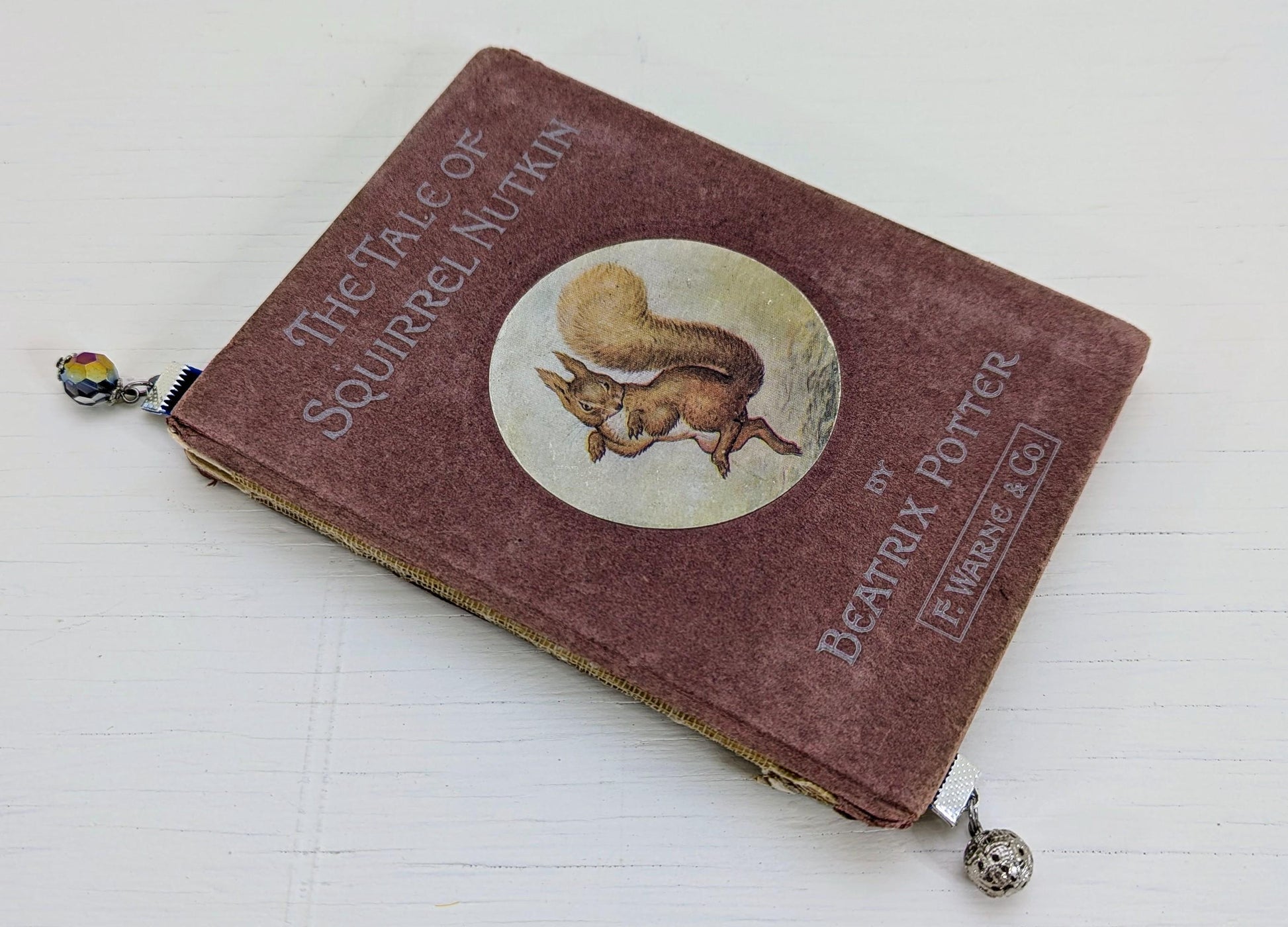 Mini Velvet Bookmark – Deep Blue with Crystal & Filigree Silver Charms | 6" Ribbon | Elegant Book Accessory Gift for Readers