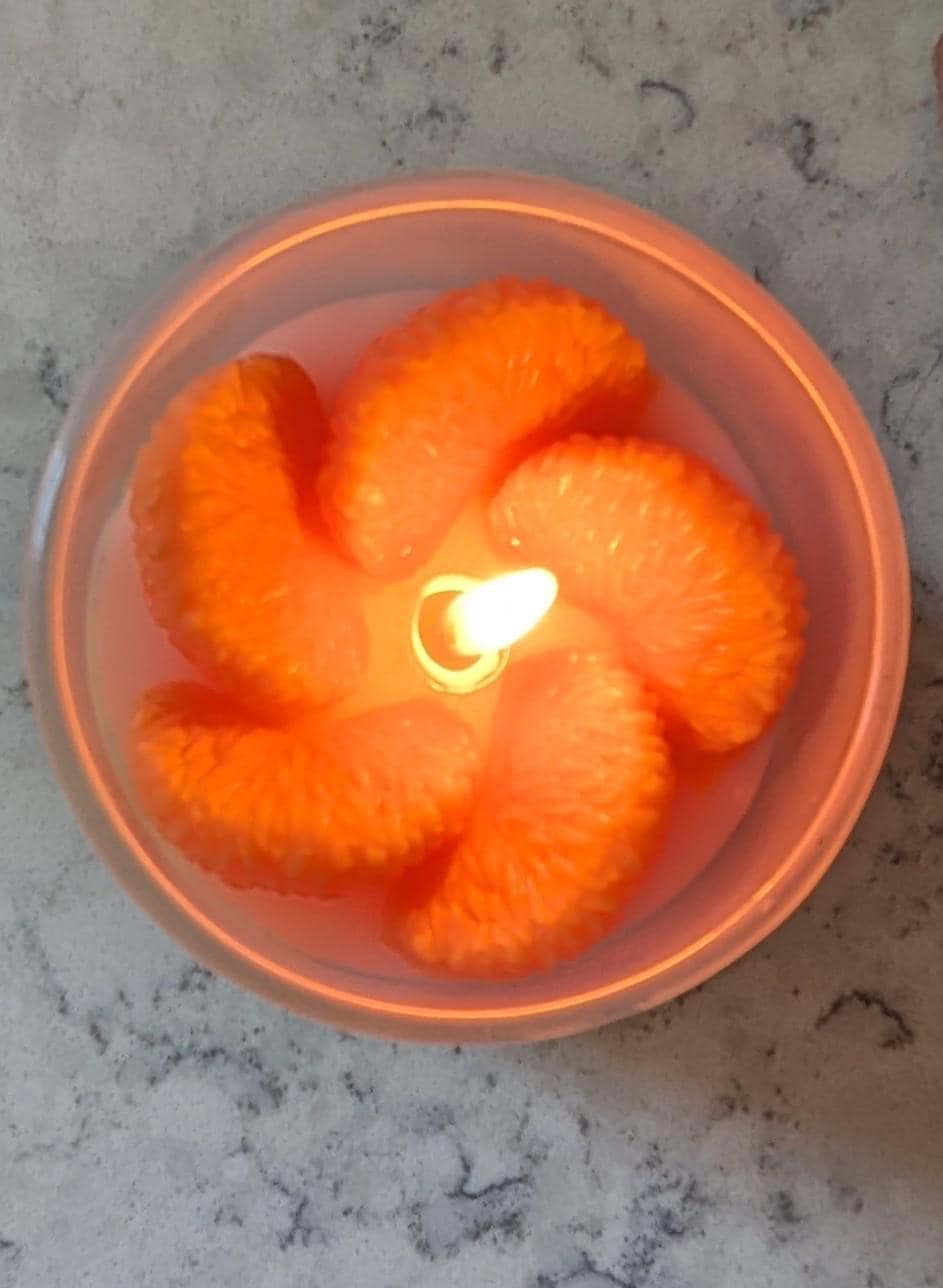 Clementine Sunshine Candle – Hand-Poured Citrus Soy Candle | Coconut Wax | Aromatherapy | Natural Gift | Small Batch | Eco-Friendly