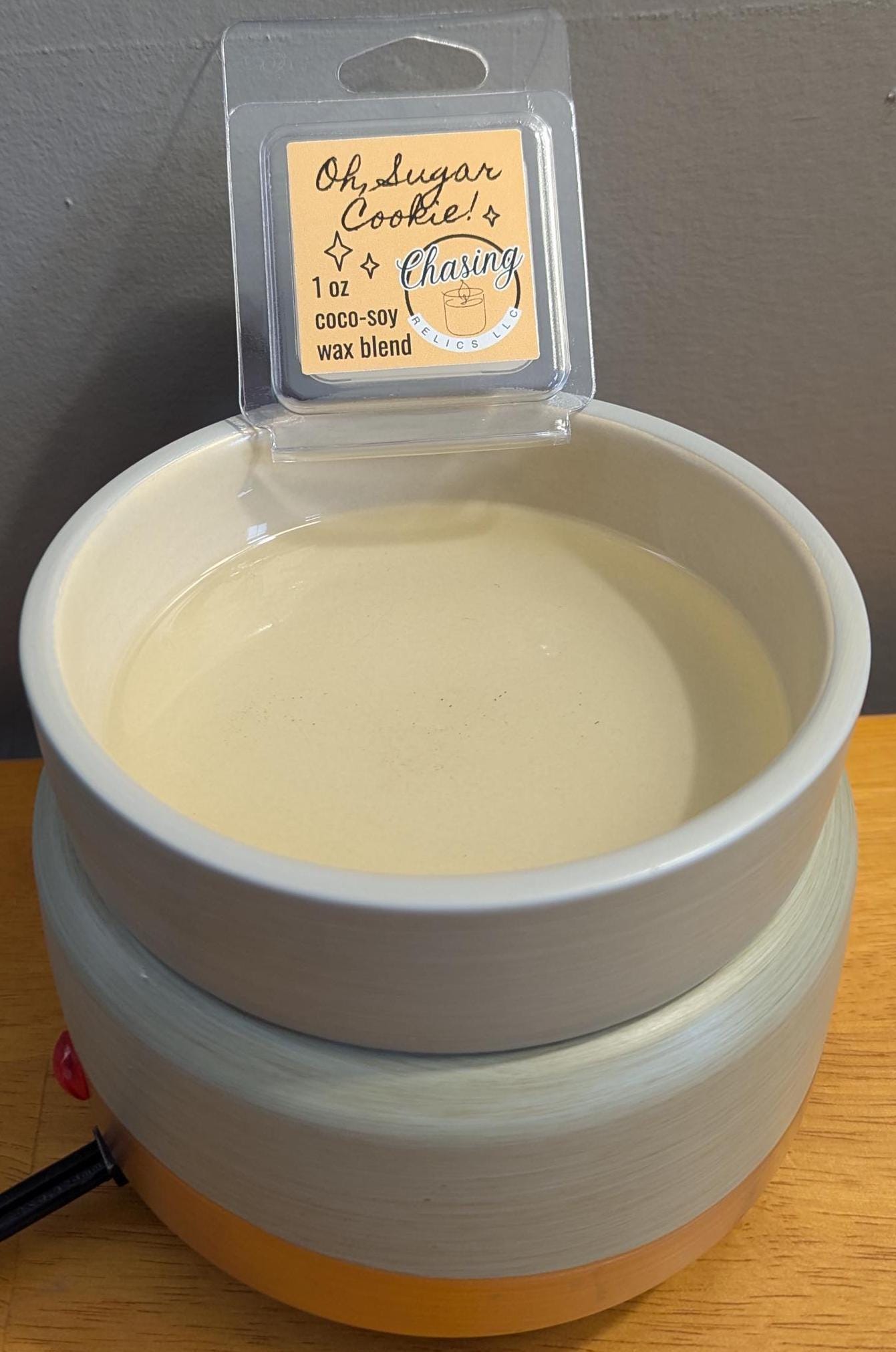 Sugar Cookie Wax Melt, Natural Coco-Soy Wax Blend, Sample Size 1 oz Tart for Warmer