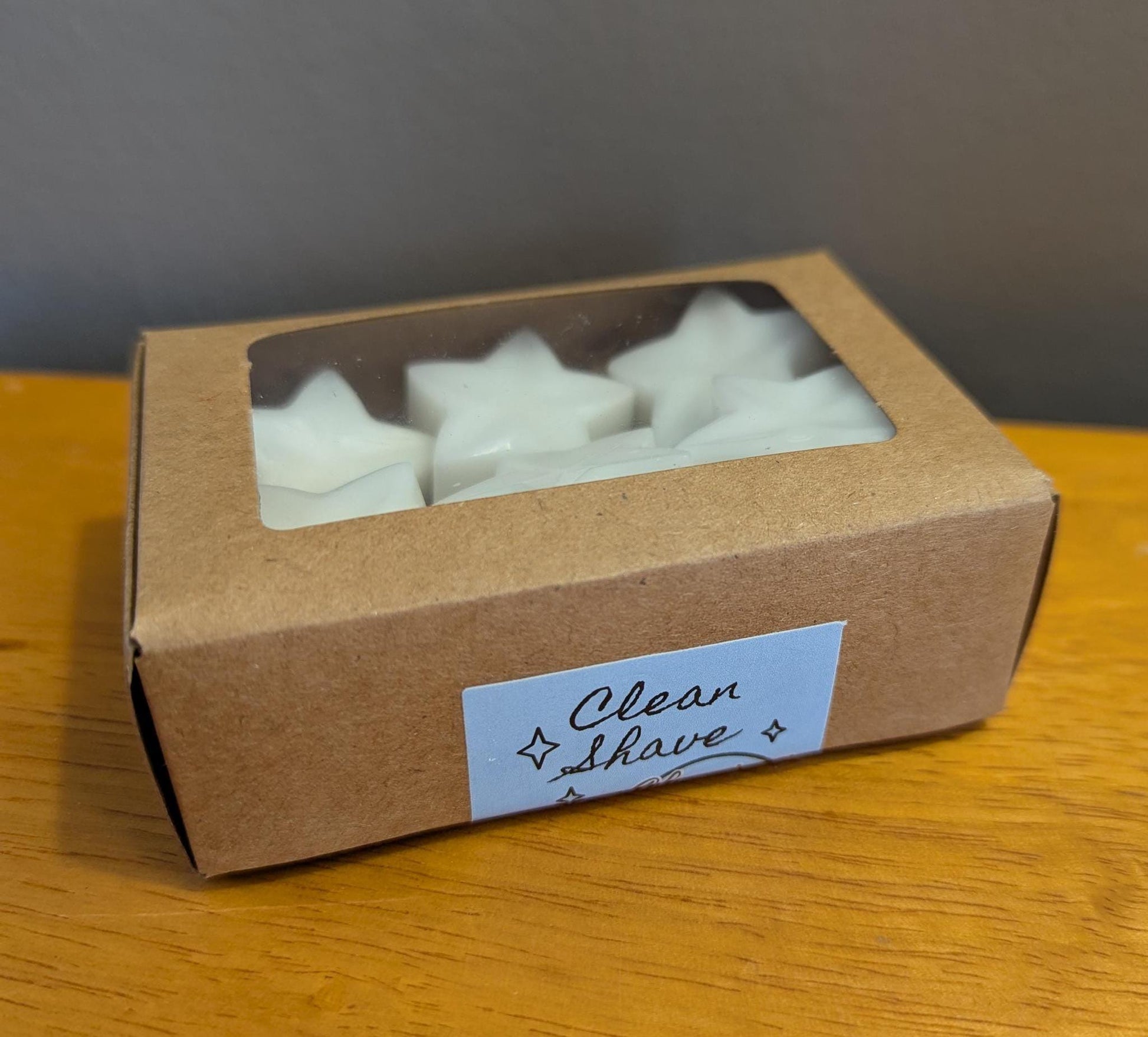 Wax Melt Samples in Clean Shave, Coconut Soy Blend, Net Weight 1 oz Star Tarts for Warmer