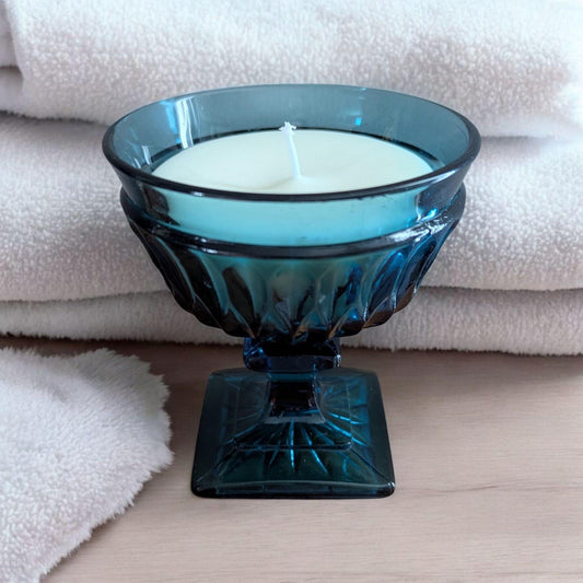 Clean Shave Candle – Fresh Masculine Scent | Hand-Poured Coco Soy Candle in Vintage Glass | 6 oz Eco-Friendly Gift for Him