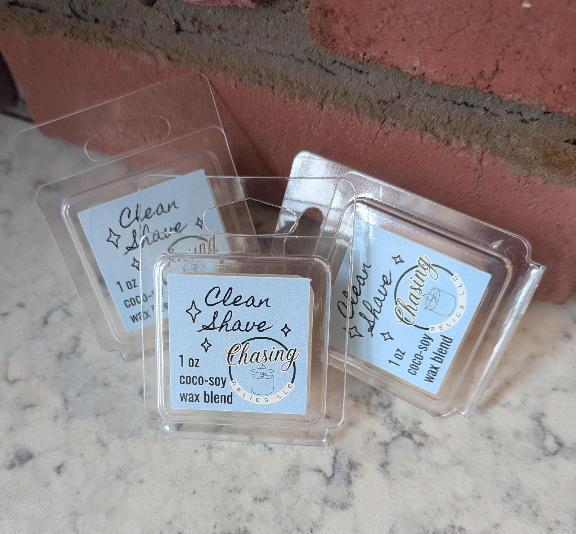 Clean Shave Wax Melt, Natural Coco-Soy Blend, Sample Size 1 oz Tart for Warmer