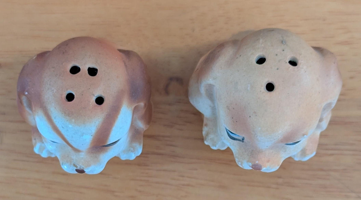 Vintage Cocker Spaniel Salt & Pepper Shakers | Mid-Century Japan Ceramic Dogs