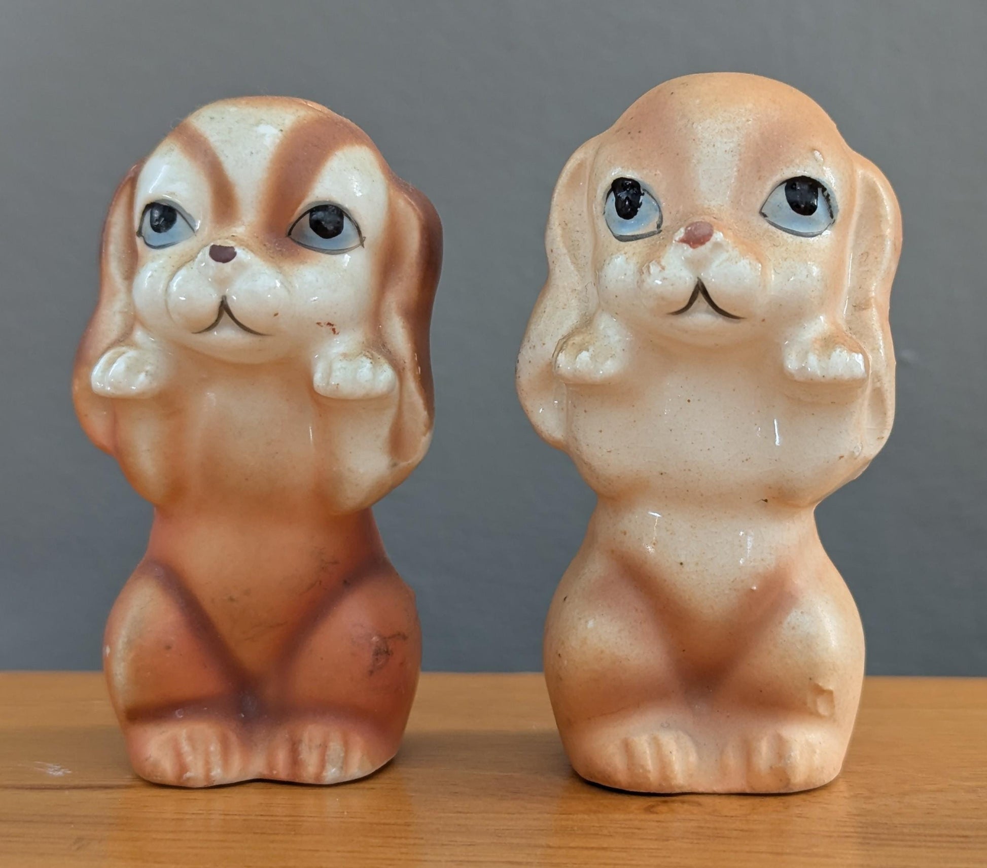 Vintage Cocker Spaniel Salt & Pepper Shakers | Mid-Century Japan Ceramic Dogs