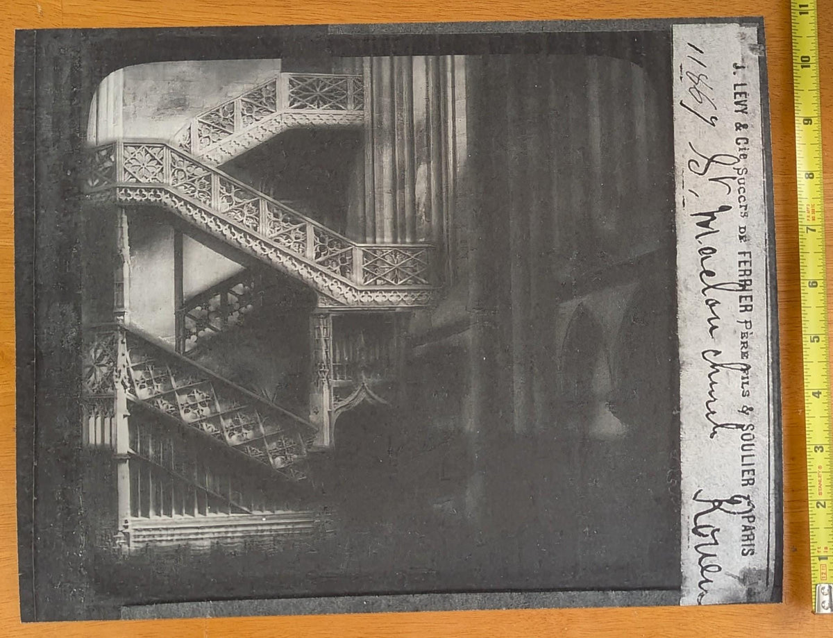 Ascension (Study I) Archival Architectural Print from a 19th-Century Magic Lantern Slide