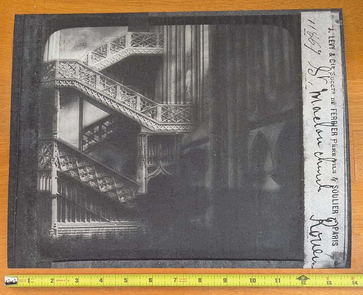 Ascension (Study I) Archival Architectural Print from a 19th-Century Magic Lantern Slide