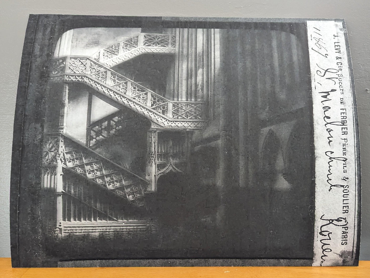 Ascension (Study I) Archival Architectural Print from a 19th-Century Magic Lantern Slide
