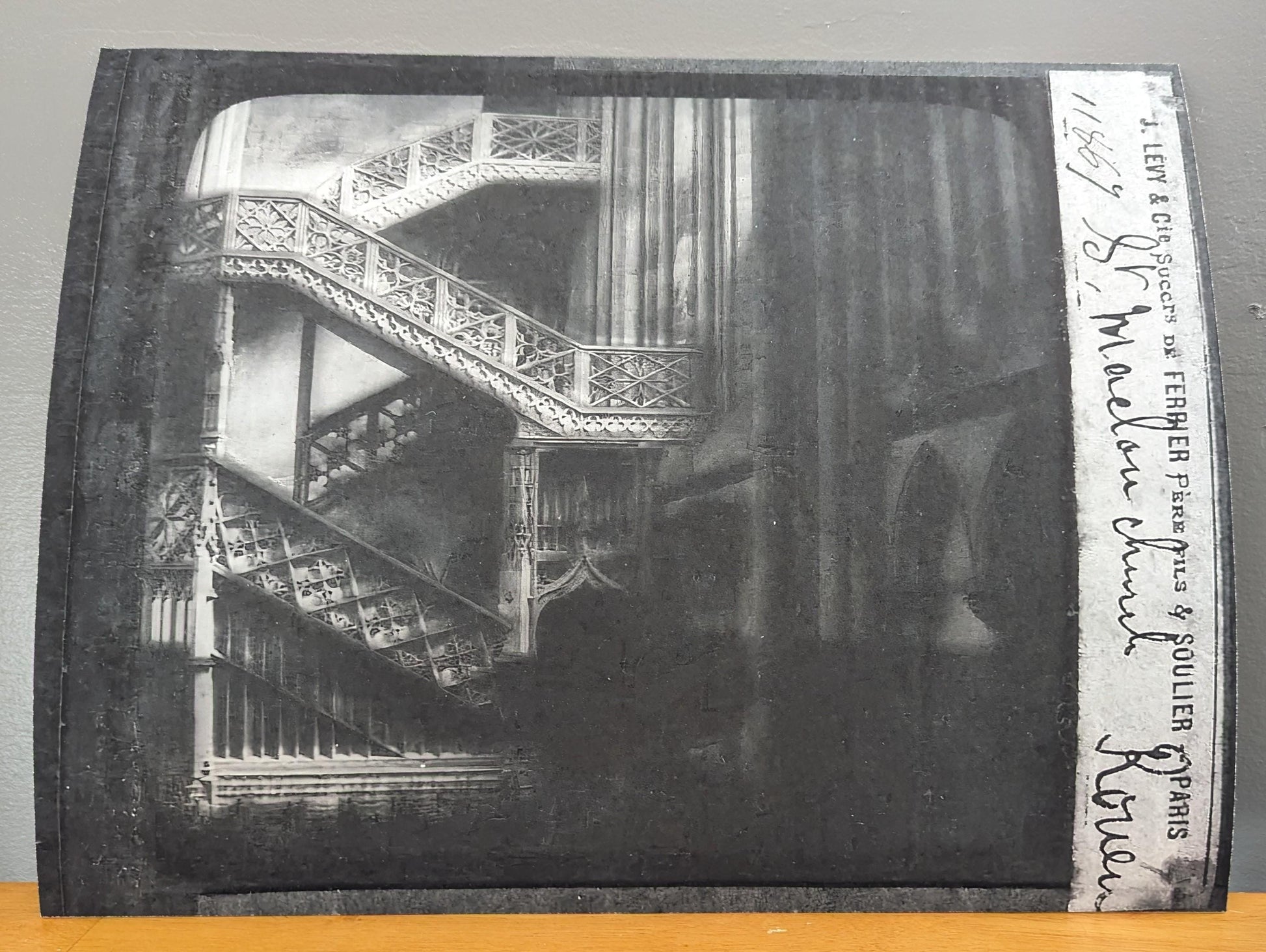 Ascension (Study I) Archival Architectural Print from a 19th-Century Magic Lantern Slide