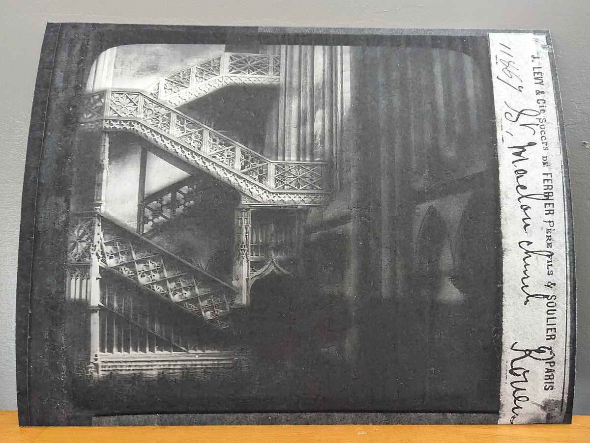 Ascension (Study I) Archival Architectural Print from a 19th-Century Magic Lantern Slide