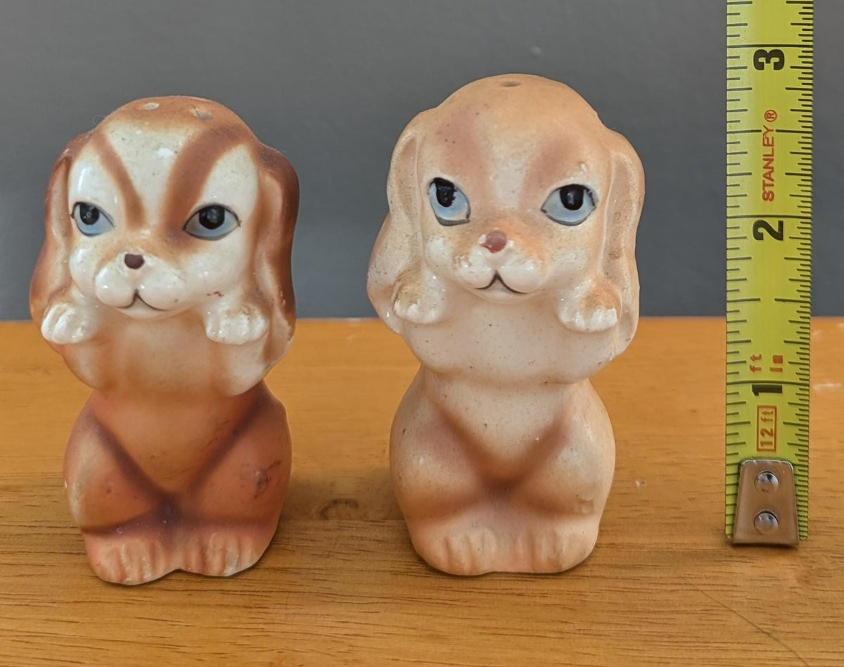 Vintage Cocker Spaniel Salt & Pepper Shakers | Mid-Century Japan Ceramic Dogs