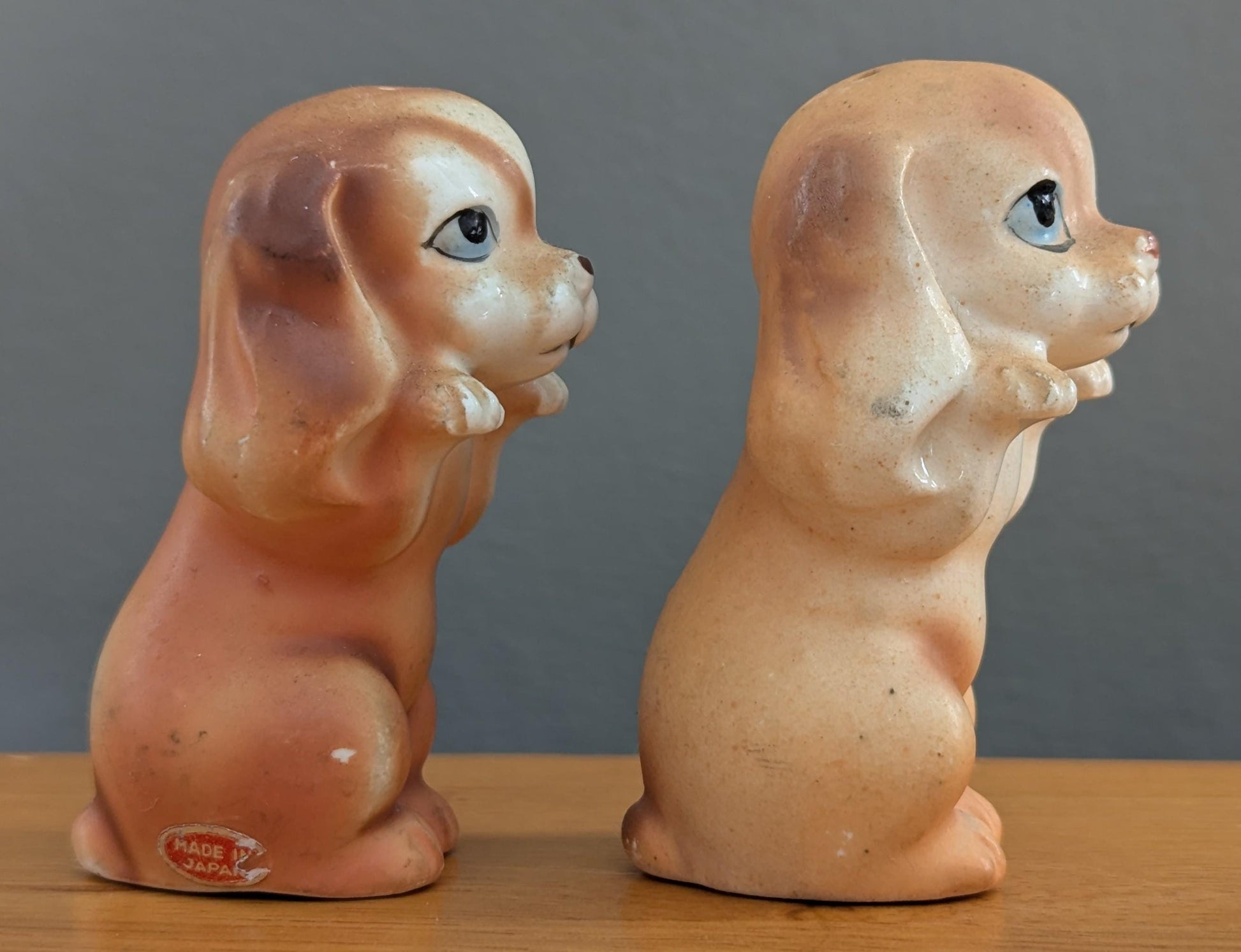 Vintage Cocker Spaniel Salt & Pepper Shakers | Mid-Century Japan Ceramic Dogs
