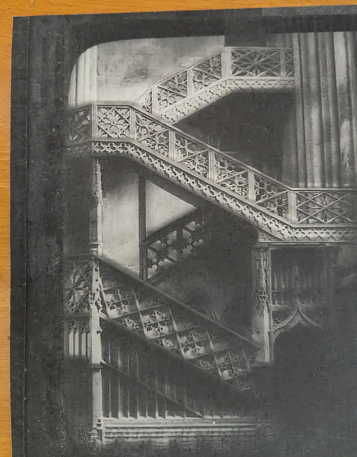 Ascension (Study I) Archival Architectural Print from a 19th-Century Magic Lantern Slide