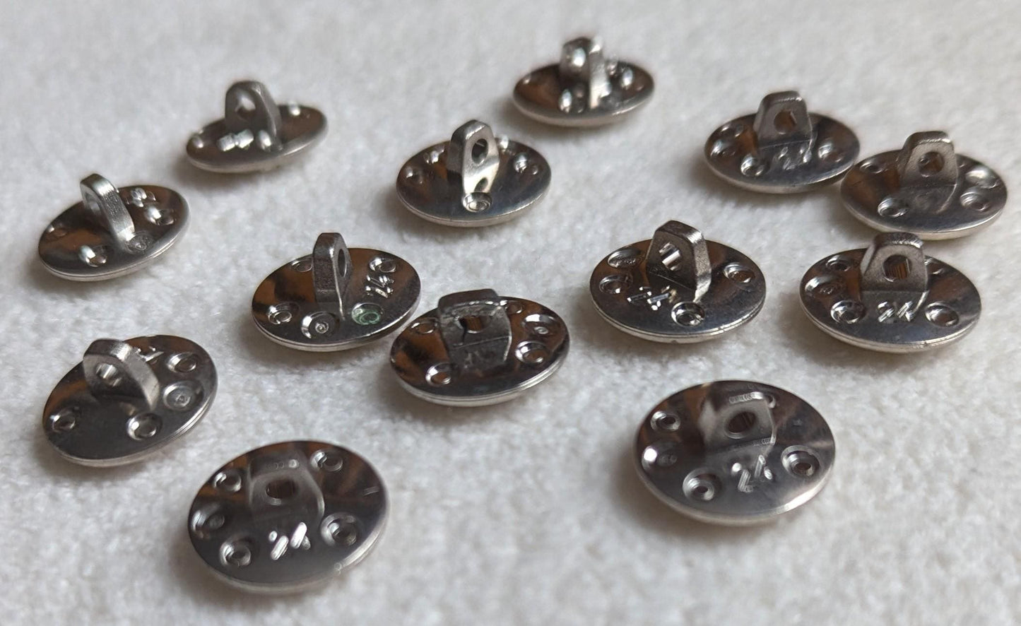 Vintage Silver Tone Scrollwork Buttons | Set of 13, Sewing & Jewelry