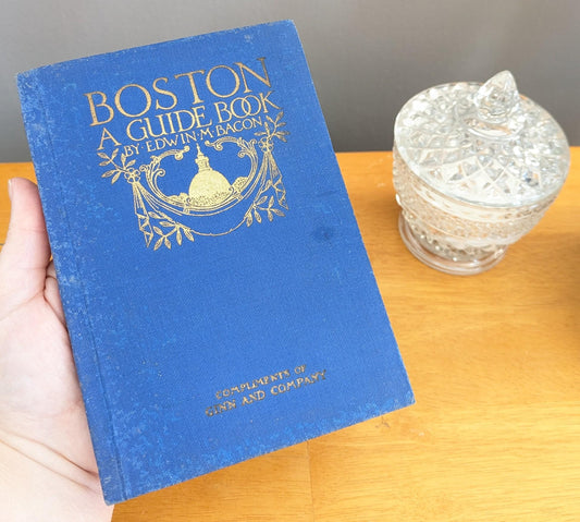 1928 Boston Guide Book – Vintage Travel History with Antique Maps