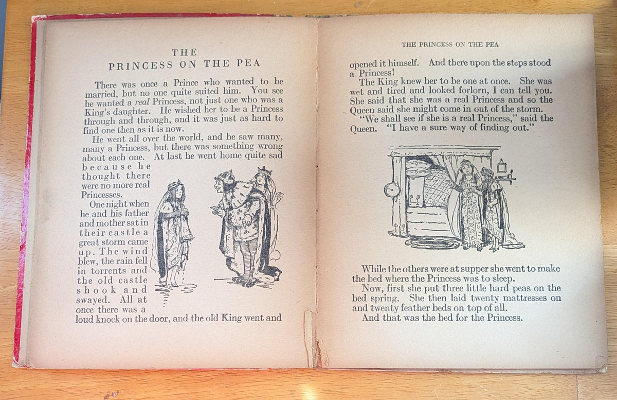 1922 Andersen's Fairy Tales | Antique Illustrated Storybook, Saalfield Edition