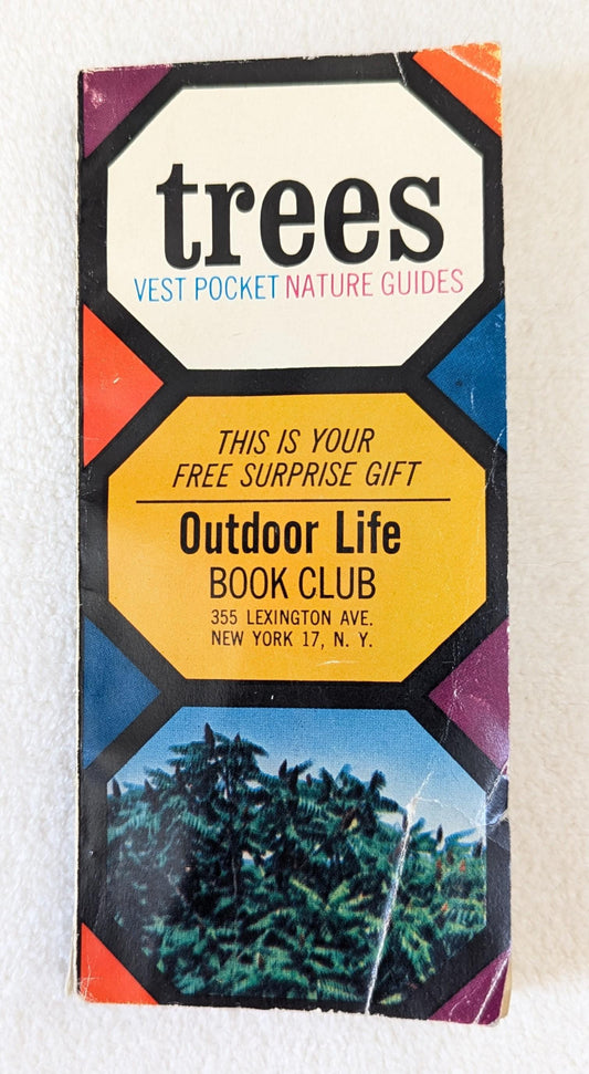 Vintage 1963 Pocket Tree Guide Book | Outdoor Life Book Club Nature Ephemera