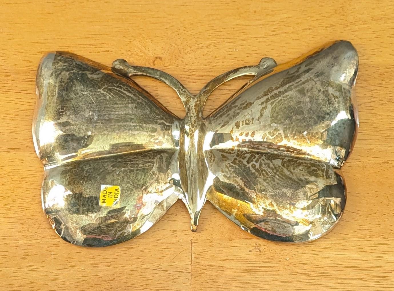 Vintage Brass Butterfly Dish | Cottagecore Jewelry Tray