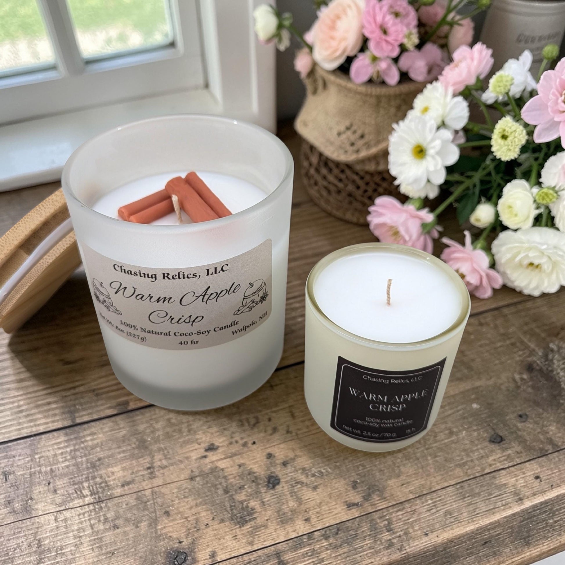 Warm Apple Crisp Candle | Bakery Scent, Coco Soy Wax, Cozy Home Fragrance