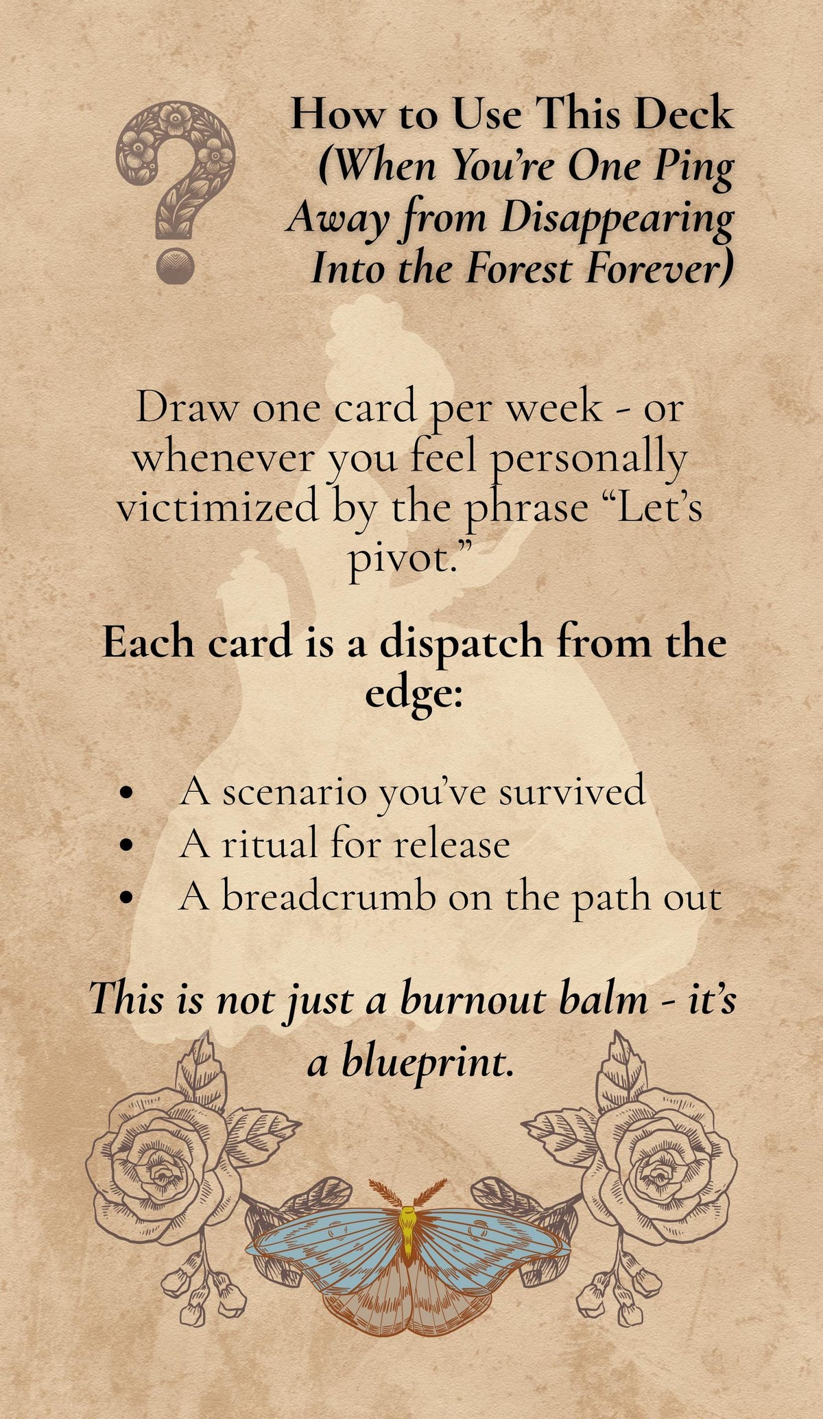 The Gilded Escape | Victorian Ritual Cards | Printable Self-Care Deck | Digital Download