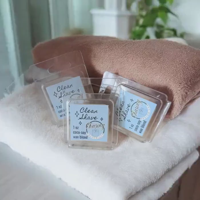 Coco-Soy Wax Melt Sample: Natural Clean Shave Scent, Eco-Friendly Tart
