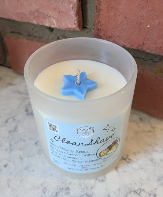 Clean Shave Candle, Coco-Soy Wax Blend, 8.5 oz Fresh Scent